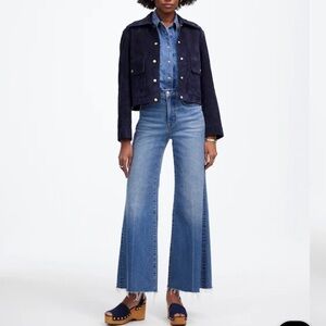 Madewell Flared Wide-Leg Crop Jeans